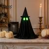 Halloween Theme Atmosphere Decor Ghost Decoration, Spooky Glow In The Dark Standing Ghost, Durable Reusable Festive Accents Small Black Fabric