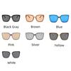 Plastic Square Oversized Women Sunglasses Brand Designer Vintage Retro Mirror Sun Glasses For Male Outdoor UV400 Protect Oculos
