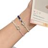 Handmade Four-Leaf Clover Color-Block Bracelet: A Simple Lucky Peace Gift for Besties or Couples