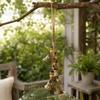 Rope Woven Hanging Bells Metal Door Handle Ornament Charming Bell Wind Chime  Home Wall Decoration