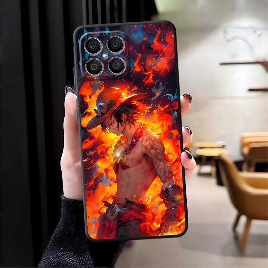 Case for Honor X5b 90 Magic5Lite X9a X7 X6 8X 70 200 400 Lite X8 Black Soft Phone Cover Ones Pieces Ace Luffys