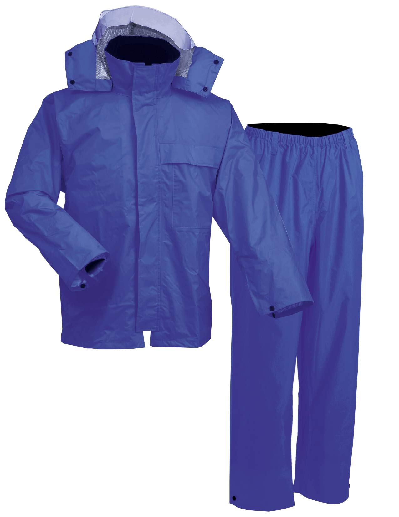 

AP300 Королевский синий дождевик верх и низ Водонепроницаемый размер M [APt PRO] Костюм, Дождевая одежда, Работа, Комплект, Мужской, Водонепроницаемый, Водоотталкивающий,