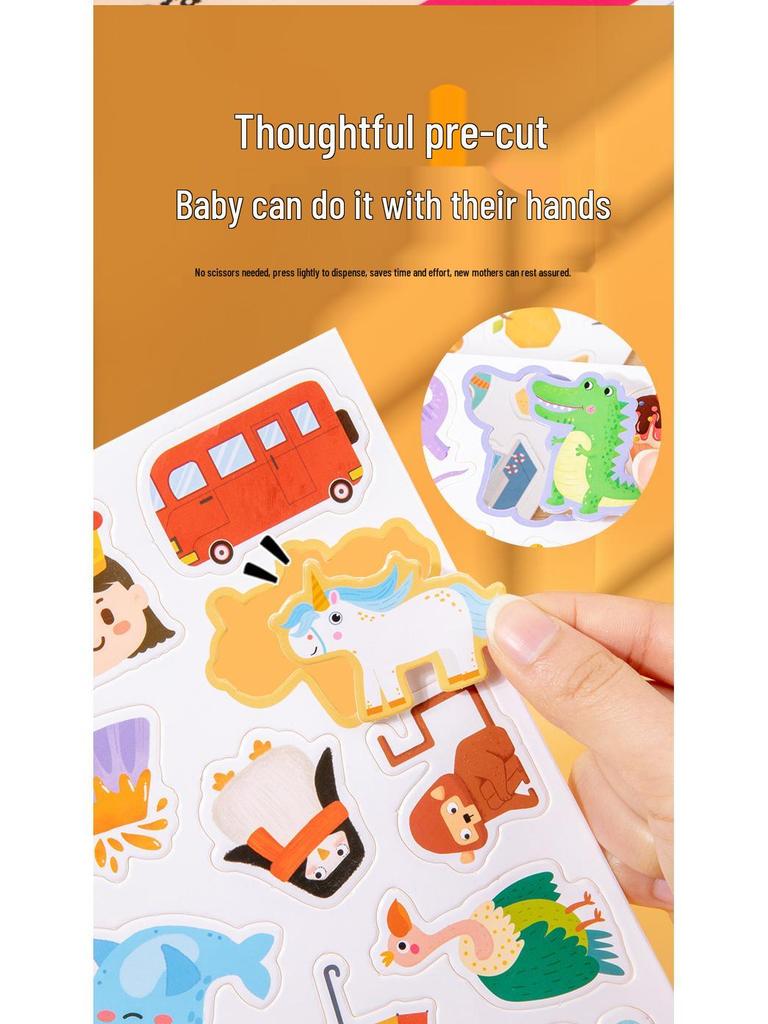 Children's Early Education Quiet Sticker Book: Baby Letters & Thinking Toys