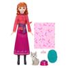 Mattel Disney Frozen Arendelle Animals Anna and the Wolf Dress-Up Doll House for Pretend Play, Ages 3 and Up, Red, JFG17