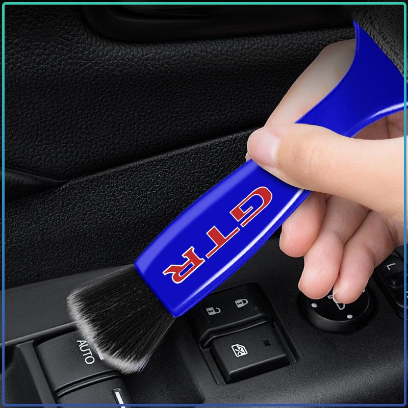 Car Cleaning Detailing Brush Air Conditioner Vent Cleaning Brush Auto Accessories For Nissan GTR Teana Skyline Kawasaki R32 R34
