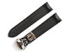 King Watch Strap Compatible with Omega Seamaster D Buckle Rubber Belt External Product Black Orange Stitch [Import Original] 21/20mm