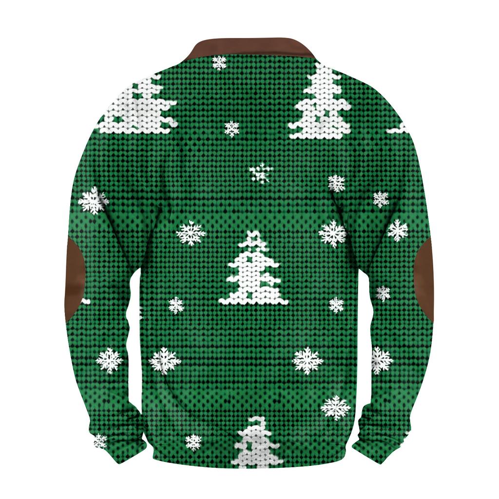 Pánská retro mikina s potiskem s přechodem