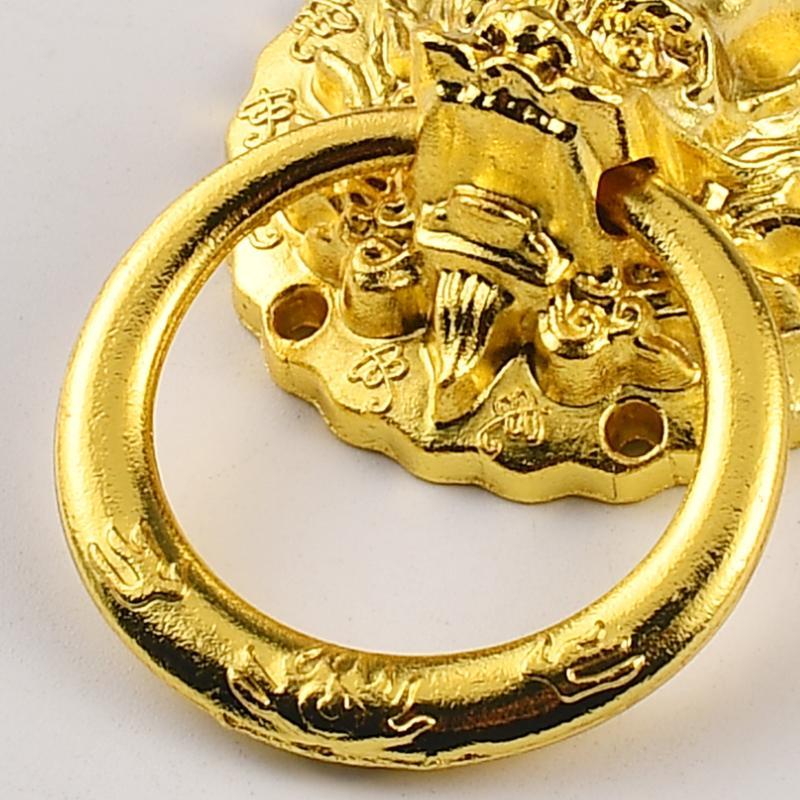 Antique Lion Head Handle Zinc Alloy Small Size Chinese Style Drawer Pull Handle