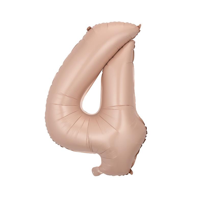 32" Medium Number Aluminum Foil Balloon for Children's Birthday Party Decorations