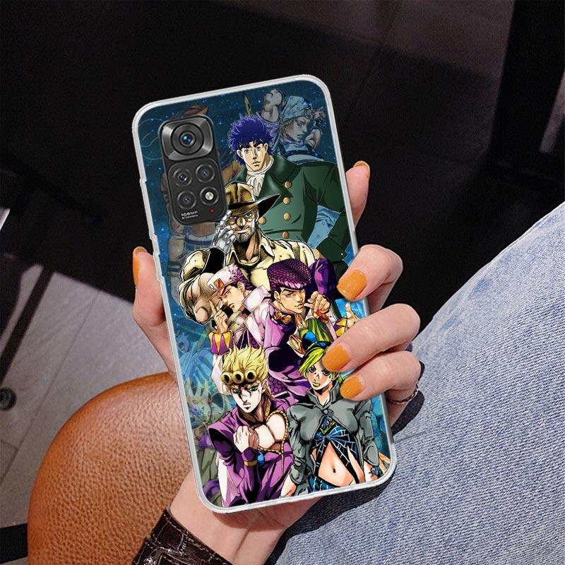 All JoJo's Bizarre Adventure Phone Case For Xiaomi Redmi Note 15 14 13 12S 12 11 Pro Plus 14S 11S 11E 10 10S 11T 5G Personalized