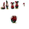 Charming Handmade Clown Figurine For Christmas Decor Plush Material Festive Gift Ideal For Holiday Spirit