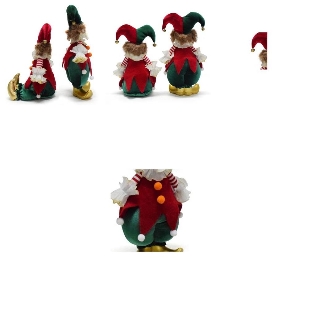 Charming Handmade Clown Figurine For Christmas Decor Plush Material Festive Gift Ideal For Holiday Spirit
