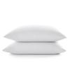 Lot de 2 taies d'oreiller "Drift" pur coton teint lavé 57 fils/cm² toutes dimensions - Blanc - Taies d'oreiller 63 x 63 cm x 2