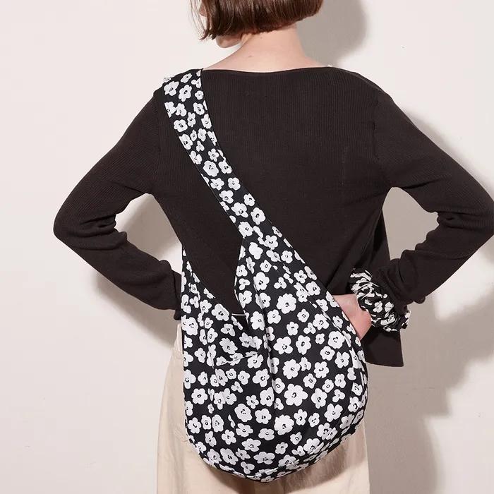 Flower Reversible 3-way Hobo Bag_Deep Navy