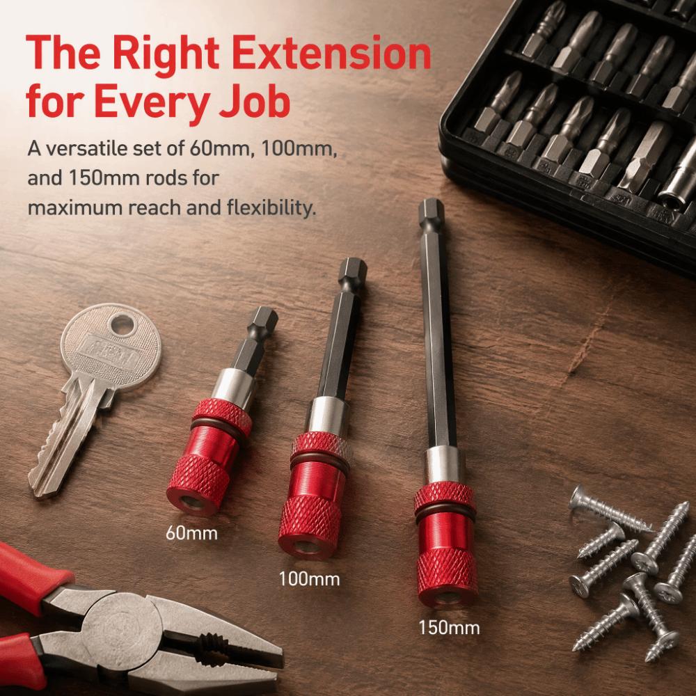 1/4 Inch Hex Shank Drill Bit Extension Rod Magnetic Extension Adapter  Industrial Use
