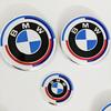 3Pcs For BMW M Logo G30 G31 G38 G11 G12 G20 G28 F10 F48 F49 G01 F20 F21 F22 Car Front Hood Emblem Logo steering wheel stickers G111