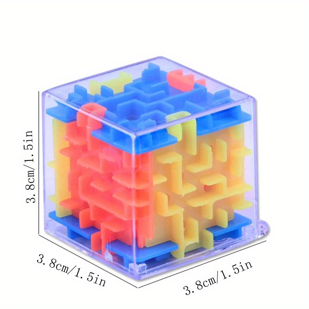 4pcs 3D Maze Kids Puzzle Toy Mini Rolling Ball Hand Game Brain Teasers Toys Children Educational Decompression Toys Novelty Toy