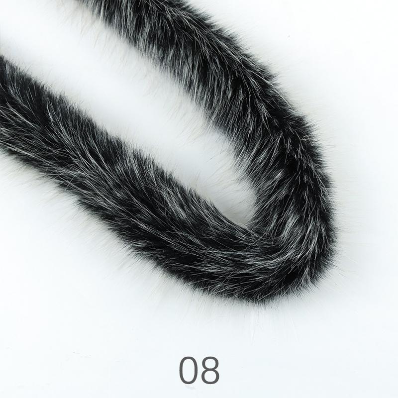 Künstlicher Fuchsfellbesatz Bandbänder Flauschige Besatzstoffstreifen Für DIY Bekleidung Nähen Kostüm Handwerk Mantel Hut DIY Materialien