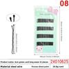 Black Steel Wire Hair ClipsHair Accessories Flow-painted One-piece Clips Small Hair Clips for Girls' Broken Hair