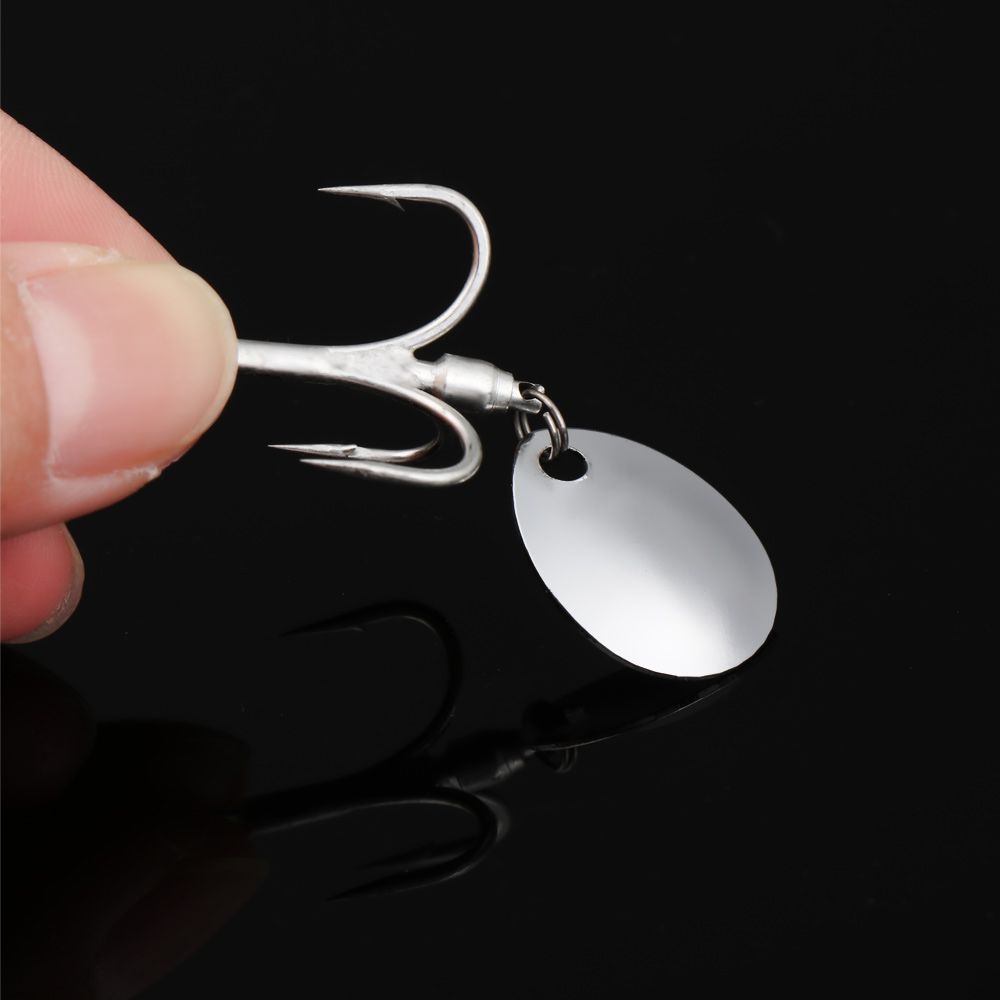 HOT Sharp Back Thorn Fishing Hook with Sequin Carbon Steel Jigging Bait Turn Ring Sequins