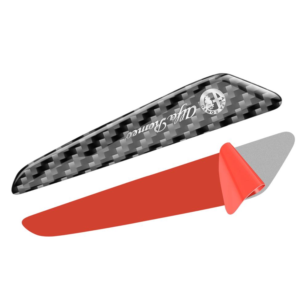 shndz6 4pc Car Door Edge Protective Stickers Carbon Fiber Anti-Collision Strip For Alfa Romeo Giulia Giulietta 159 156 MITO Stelvio 147