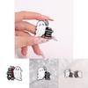 Eye-catching Cartoon Character Brooch In Alloy With Chic Painted Finish For Fashionable Winter Wear 2024