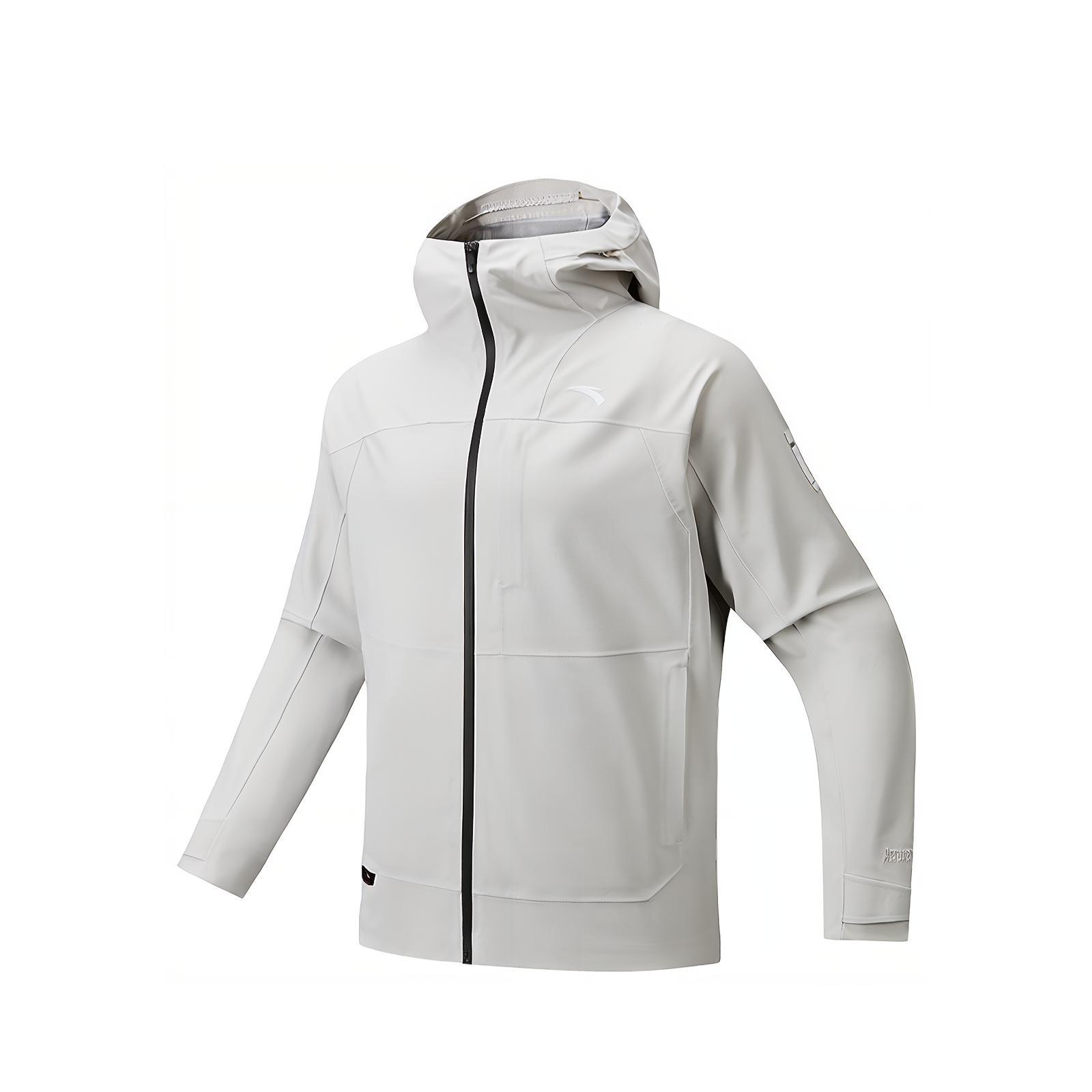 ANTA Variety Training Collection Windbreaker Jackets Men s Beige Pink Gray Hooded Moderate 152547608N-1 XL