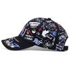 Colorful Graffiti Hip-hop Baseball Cap, Casual Sun Protection Duckbill Cap, Personalized Cap for Men and Women