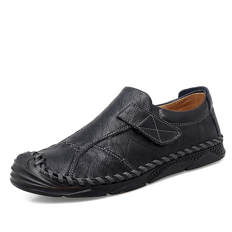Luxury Brand Handmade Men's Leather Casual Shoes Soft Leather Loafers Breathable Driving Shoes Moccasins Sneakers Big Size 47