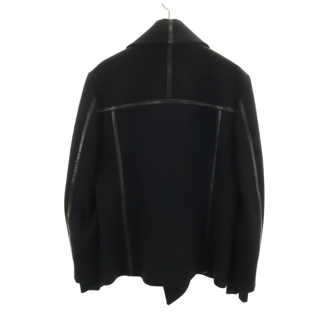 Paul Smith Light Melton Pea Coat L Black P Coat Men's Used