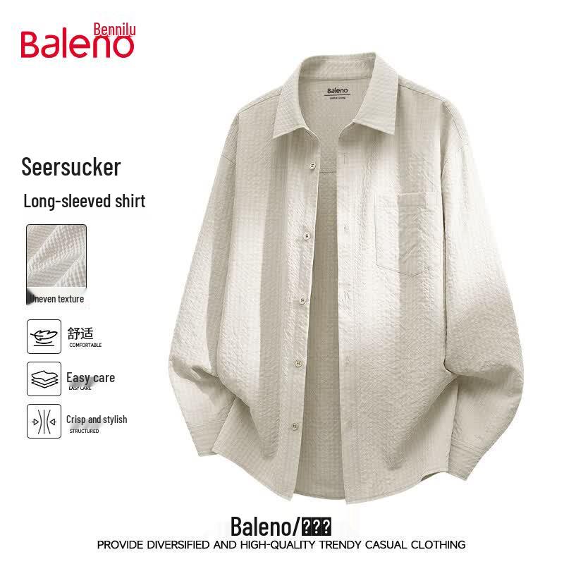 Baleno Men s Basic Long-Sleeve Cardigan Shirt M