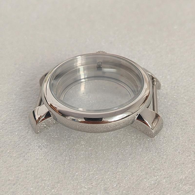 40Mm Watch Case For Nh35 Stainless Steel Case Mineral Glass For Nh35 Movement 3/12 O'Clock Watch Case Watch Accessories