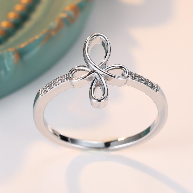 

Нежные кольца с крестом из циркона для женщин, простое тонкое кольцо на палец, ювелирные изделия для свадебной вечеринки 9