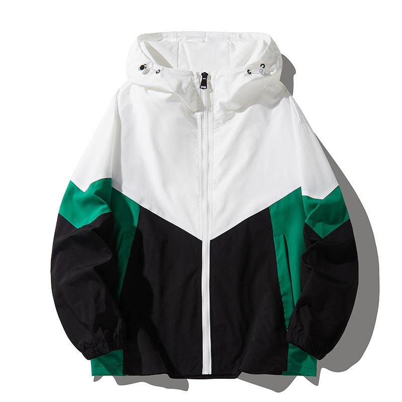 Spring and Autumn Jacket Men s Youth Tooling Sports Top Casual Hooded Jacket Men s Daily Versatile M