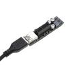 Graphics Cards Connector MINI PCI-E to PCI-E X1 Card Extension Port Adapter Riser Card with 30cm USB 3.0 Cable Durable