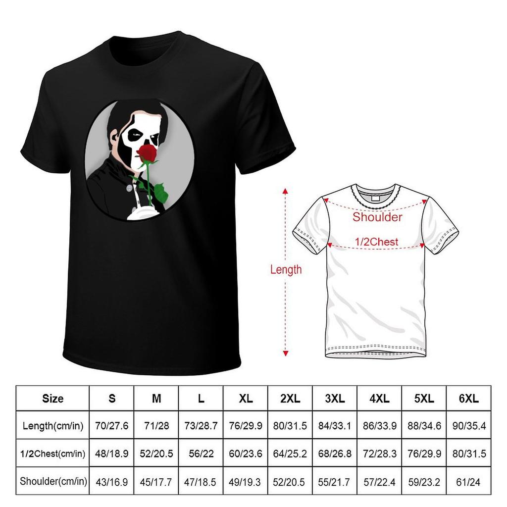 Terzo with Rose TShirt clothes oversize tshirts man baggy shirts blacks mens t shirts