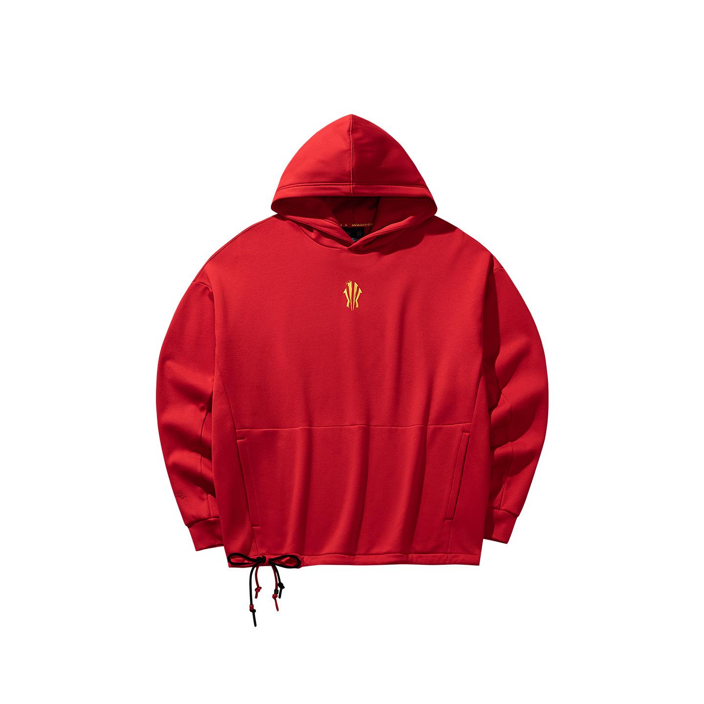 

Anta Kyrie Series Dragon Horse Spirit Trendy Fashion Casual Versatile Simple Comfortable Loose Fleece Lined Warm Logo Hoodie 172611718N-2 4XL