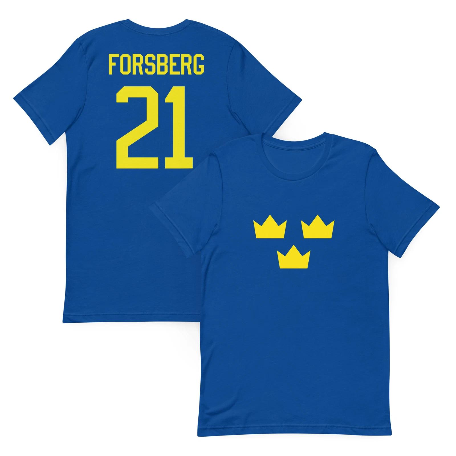Retro Team Sweden Peter Forsberg #21 Hockey Jersey Shirt 2006 Olympics Vintage 3XL