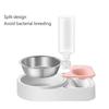 Classic Pet Feeder Moisture Proof Multifunctional Cat Dog Universal Automatic Water Feeder Stainless Steel Pet Double Food Bowl
