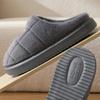 Plus Size Men's Cotton Slippers Winter Home EVA Thick Sole Warm Plush Slippers New Style