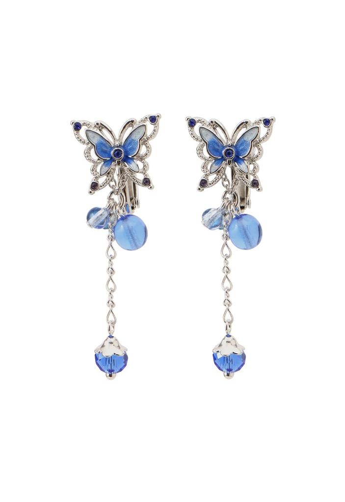 Butterfly motif earrings SAME1355 XB [Anna Sui] 2-way