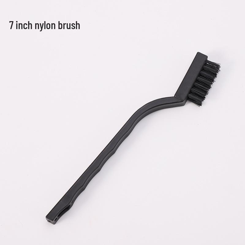 

7-inch Mini Steel Wire Brush Set: Stainless Steel, Copper, Nylon Brushes (3pcs) for Industrial Cleaning and Rust Removal