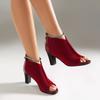 Women's high-heeled sandals spring and summer new sexy Roman style thick heel large size fish mouth cool boots