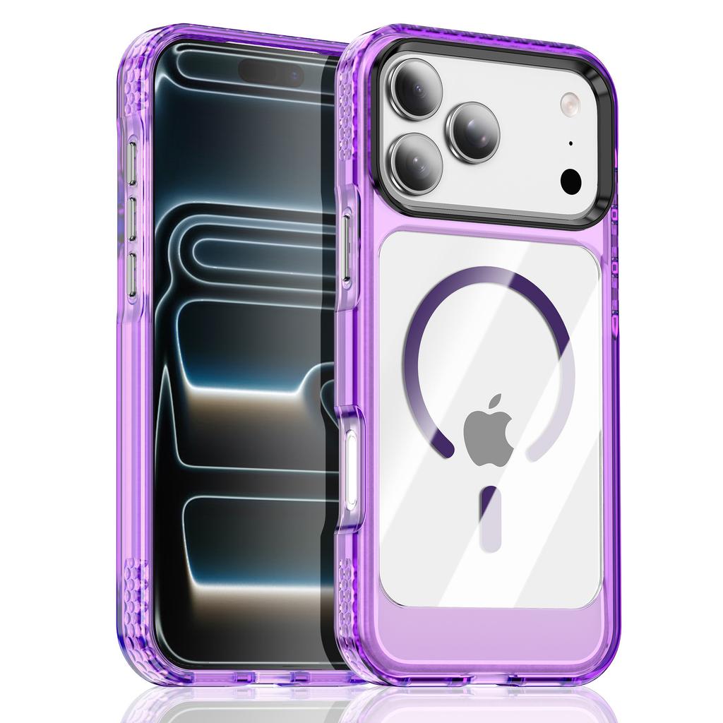 Per Custodia Telefono Cellulare IPhone17promax Guscio 16 Spazi 15pro Magnetico Anti-giallo 14 Copertura Protettiva