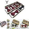 Classic Mens Wedding Bow Tie With Satin Finish For Grooms And Groomsmen