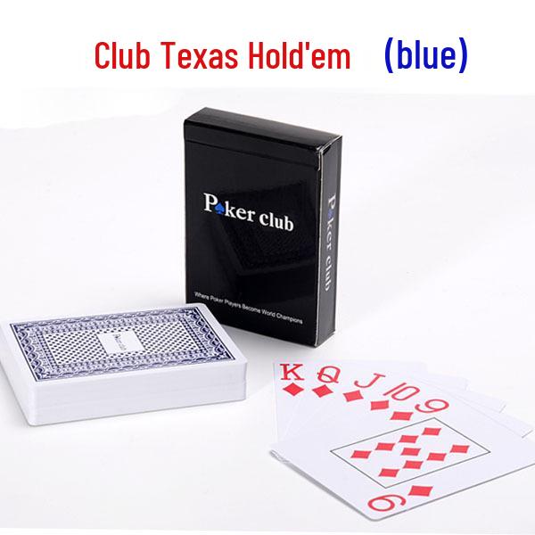 Genuine Jin Yi Texas Hold'em Waterproof PVC Playing Cards with Small-Large Print, Frosted Design for Card Games