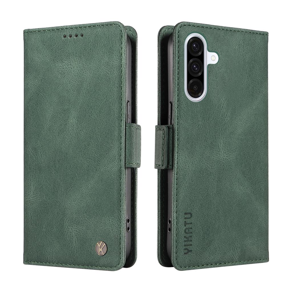 For Samsung Galaxy A36 5G Leather Case YIKATU YK-005 Skin-touch Feeling Wallet Phone Cover