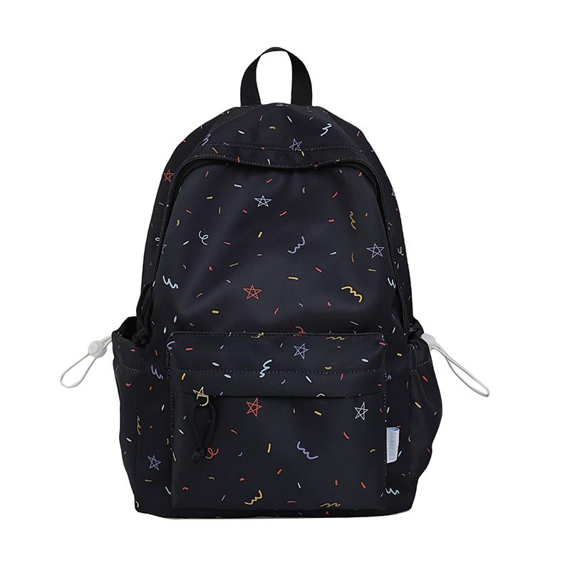 Star Backpack Junior Senior High School Schoolbag Women's Lightweight Large Capacity Backpack