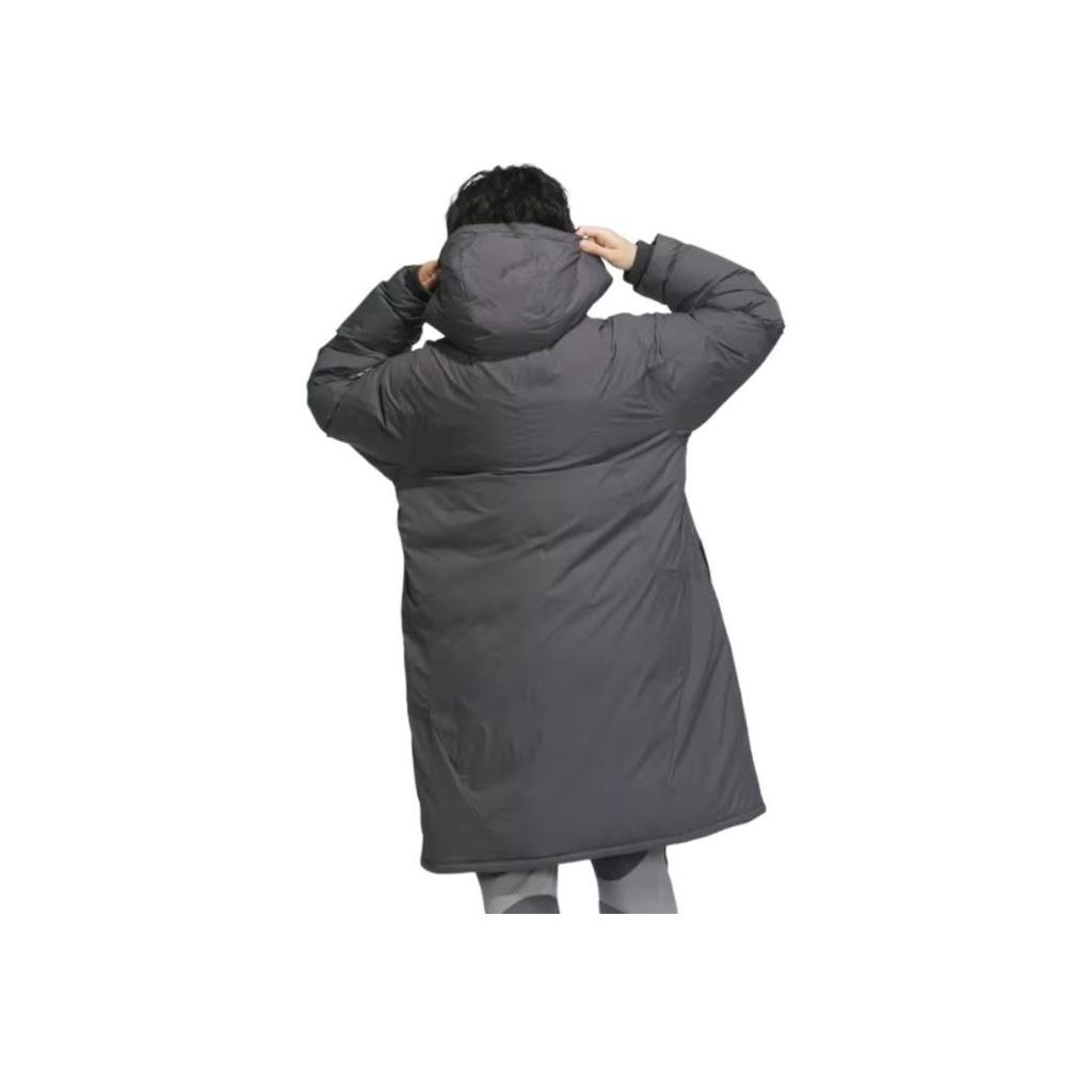 Adidas Fustl P Djk Lon Water-Resistant Long Warm Sports Casual Hooded Down Jacket Men Jackets Dark-Gray JM6177