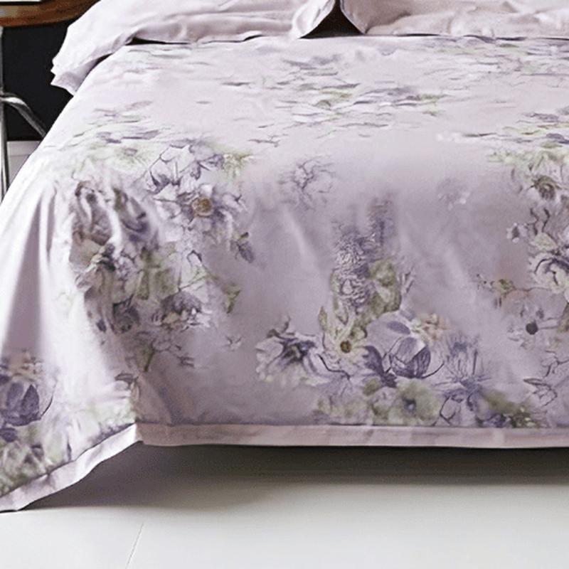 Hodo Purple Mist Flower Summer Fiber Quilt